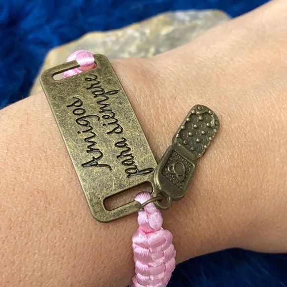 “Amigos para siempre” macramé brazalete iPhone - Picture 5 of 9